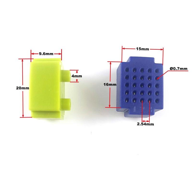 Gikfun Mini Solderless Prototype Breadboard for Arduino Shield (Pack of 7pcs) EK2137 - Image 3